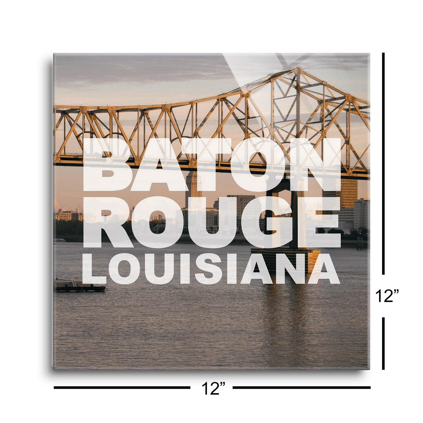 Baton Rouge Louisiana Photo | Hi-Def Glass Art | Eaches | Min 1