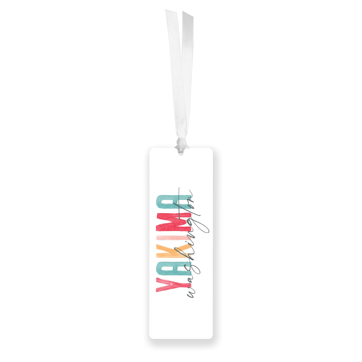Acrylic Bookmark-Watercolor City Yakima Washington -0