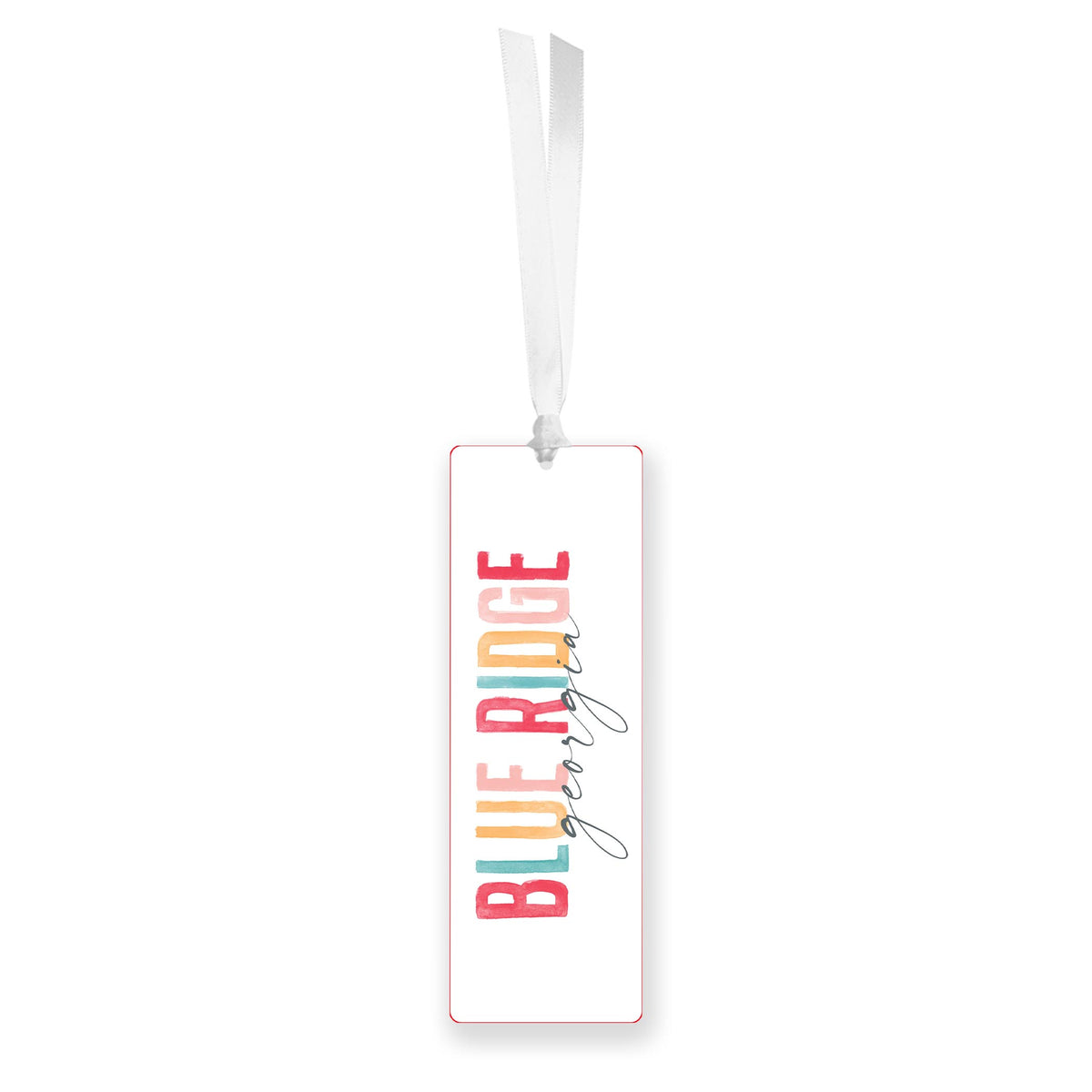 Acrylic Bookmark-Watercolor City Blue Ridge Georgia -0