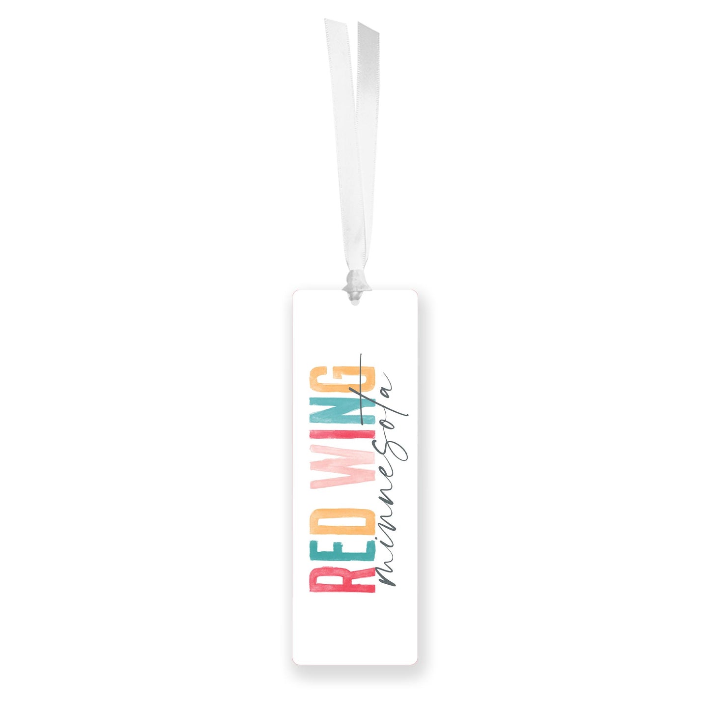 Acrylic Bookmark-Watercolor City Red Wing Minnesota -0