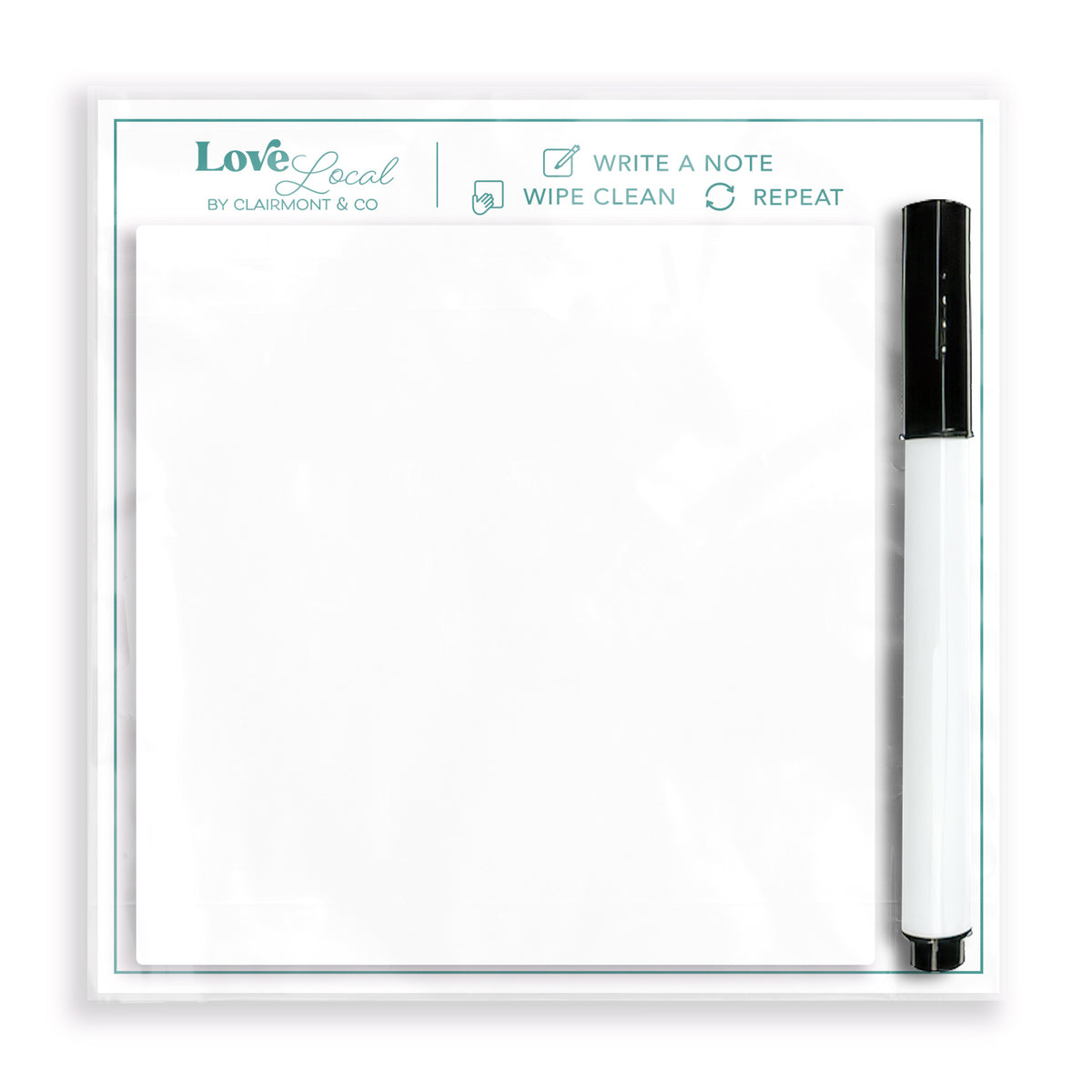 Custom 4x4 Glass Dry Erase