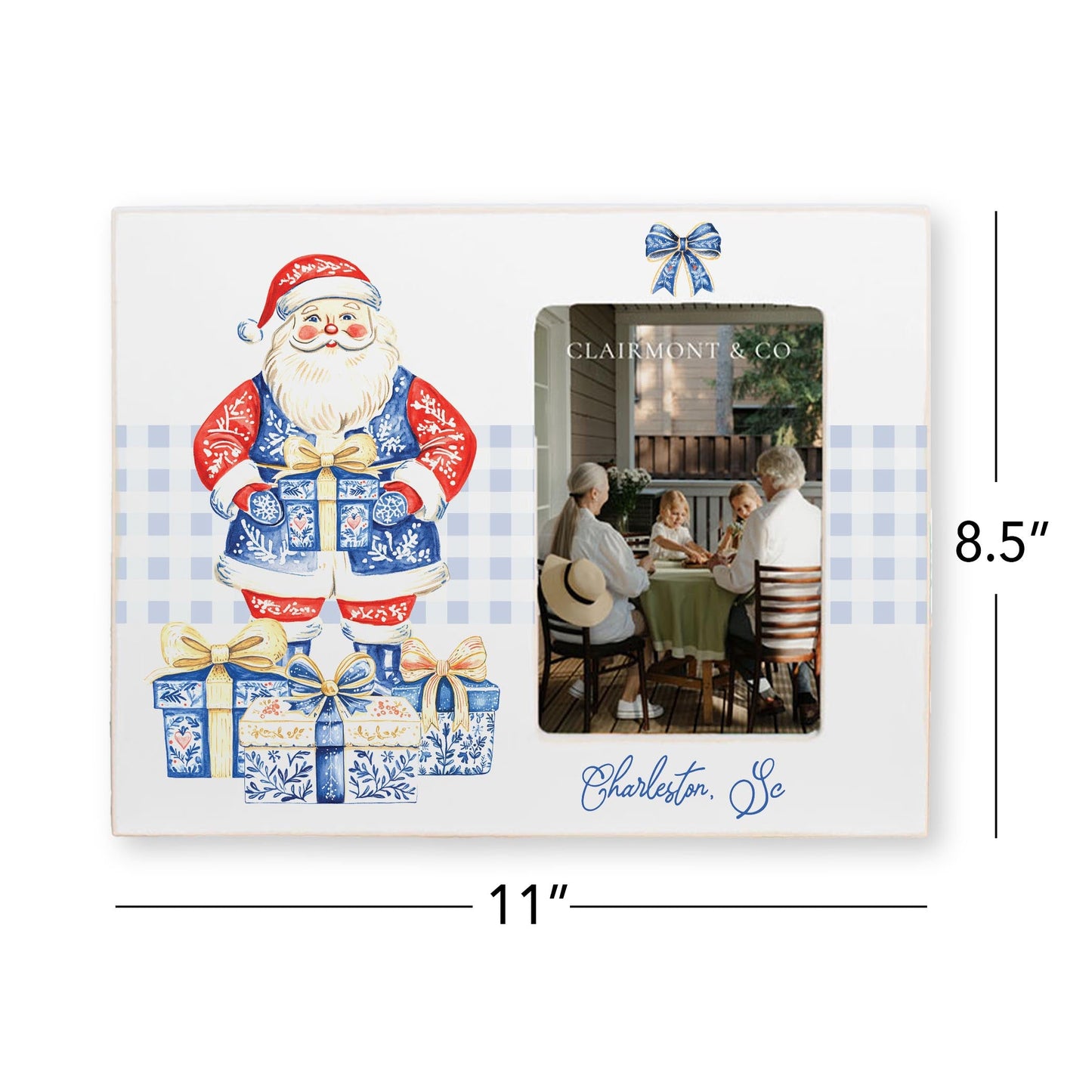 Lily Frame Horizontal-Love+Local Blue Noel - A Grand Millennial Christmas