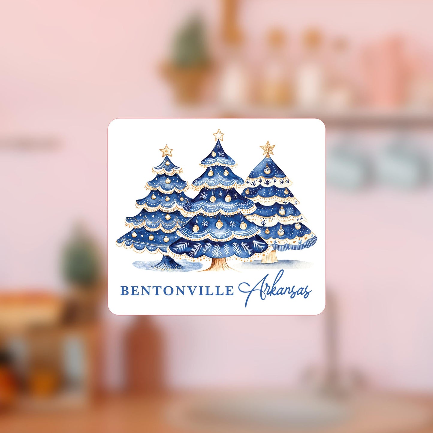 Vinyl Magnet-Love+Local Blue Noel - A Grand Millennial Christmas