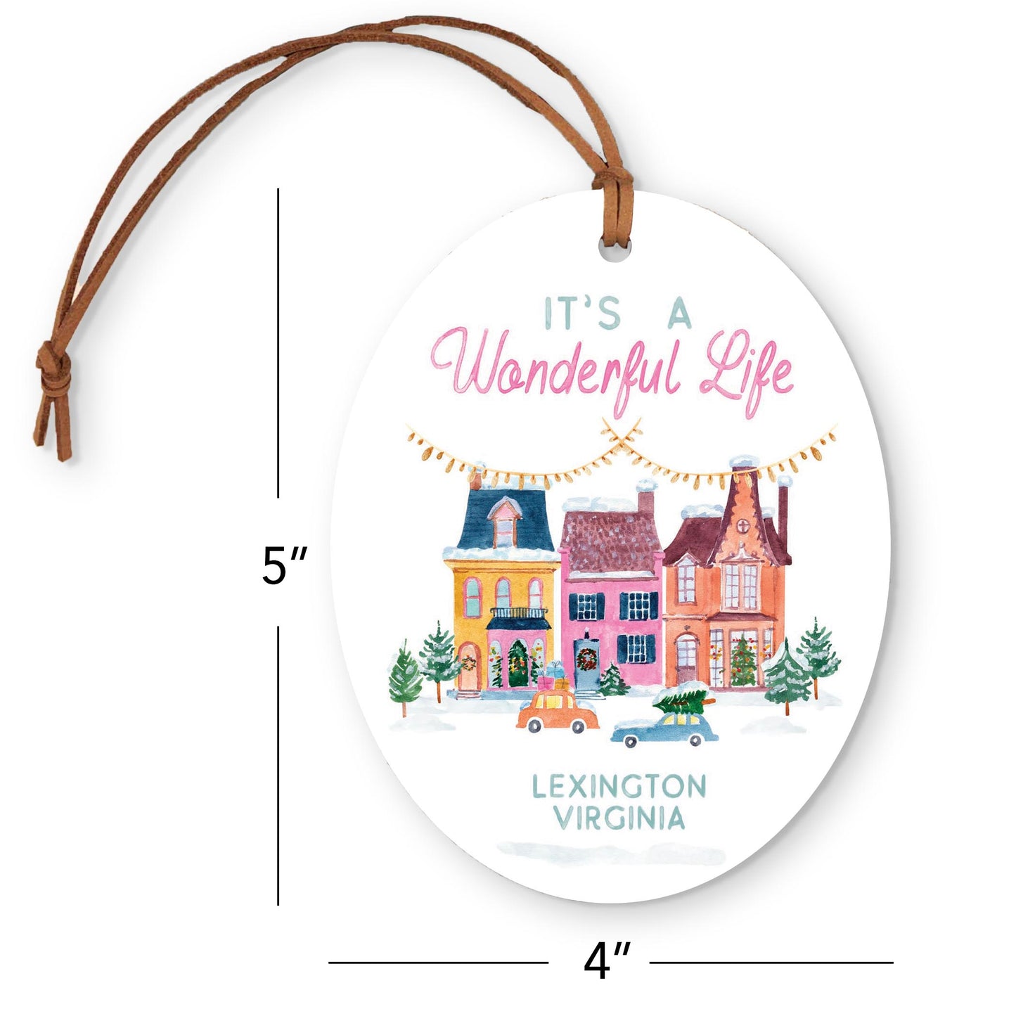 Oval Ornament-It's A Wonderful Life Lexington Virginia -3