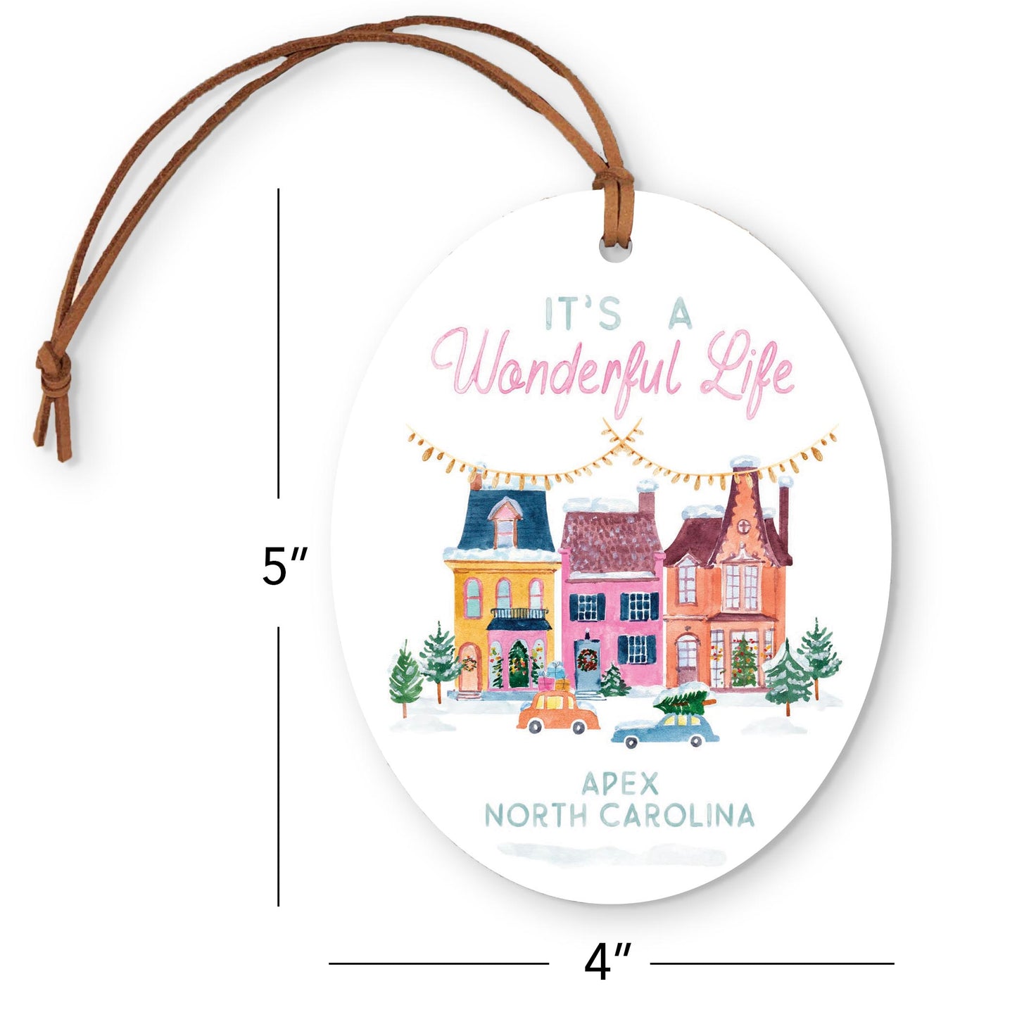 Oval Ornament-It's A Wonderful Life Apex North Carolina -3