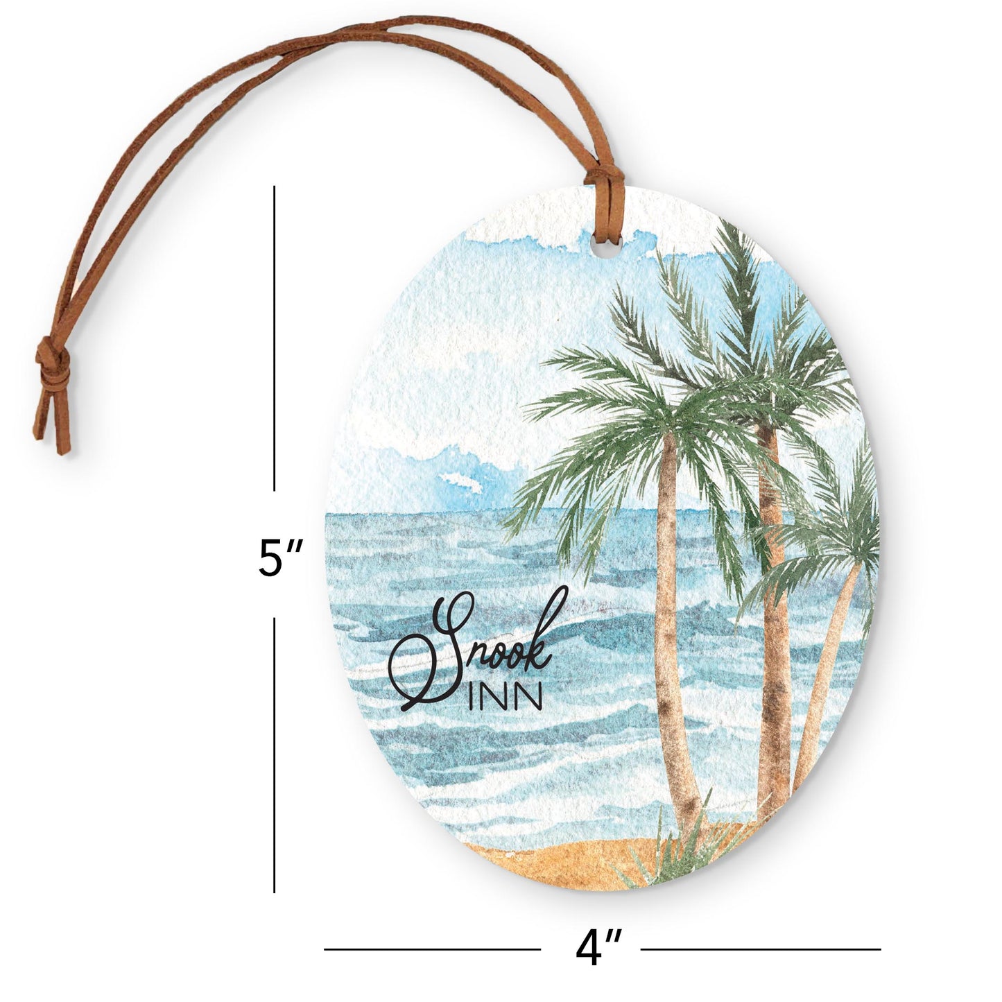 Oval Ornament-Beach Views Snook Inn -4