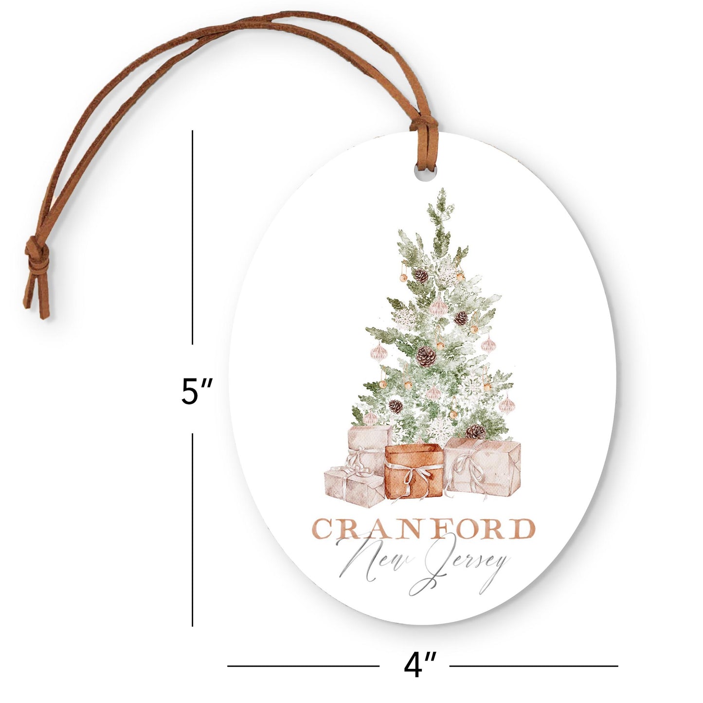 Oval Ornament-Crystal Cottage Tree Cranford New Jersey -3