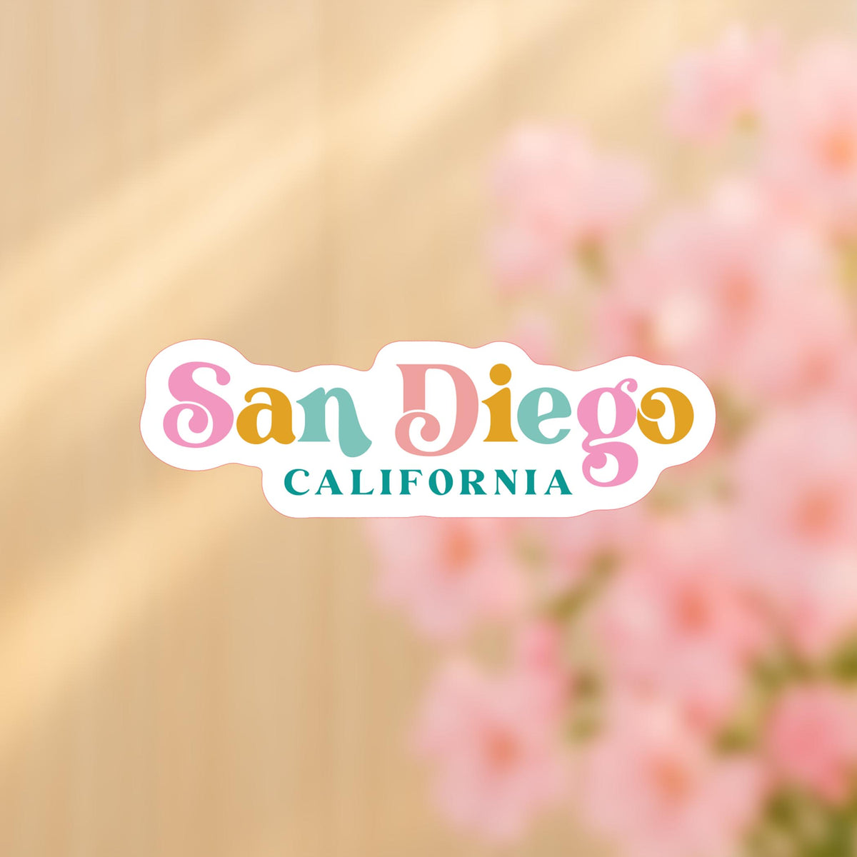 Vinyl Sticker-Kalia Floral San Diego California -4