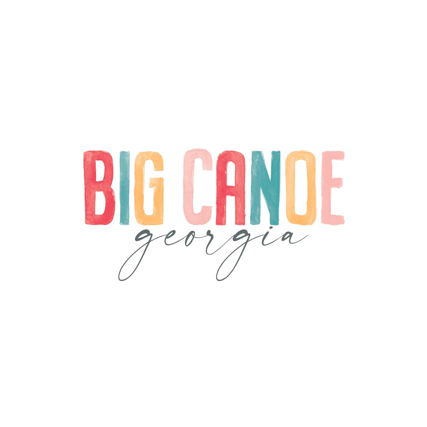 Vinyl Sticker-Watercolor City Big Canoe Georgia -3