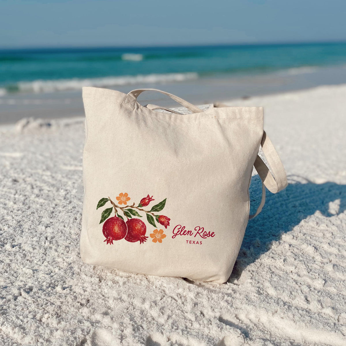Tote Bag Natural Canvas-Autumn Orchard | Custom | Your City & State -3