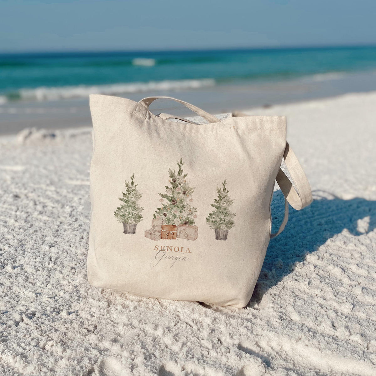 Tote Bag Natural Canvas-Crystal Cottage Senoia Georgia -3
