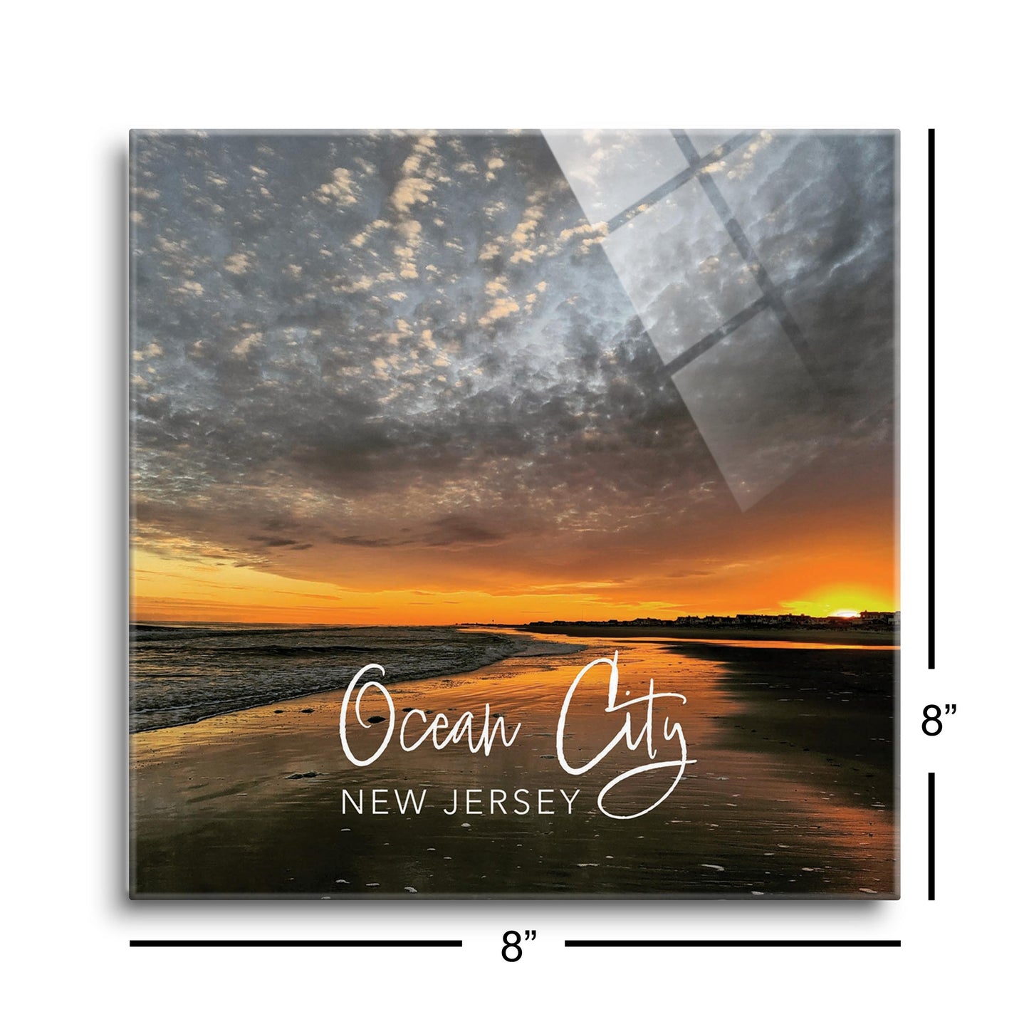 OCNJ Photo With Text | Hi-Def Glass Art | Eaches | Min 2