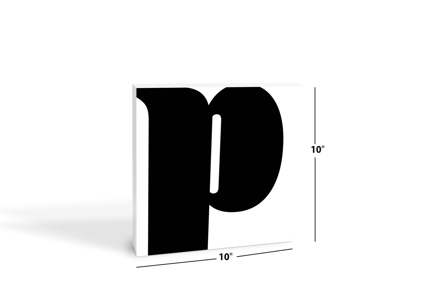 Fun Chunky Monogram P | Wood Block | Eaches | Min 2