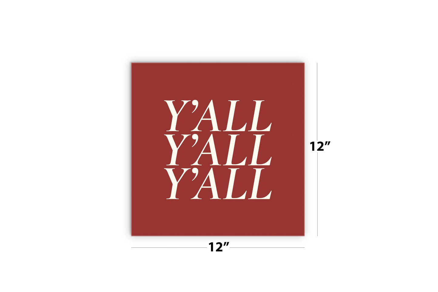 Modern Minimalist Oklahoma Yall | Wood Sign | Eaches | Min 2