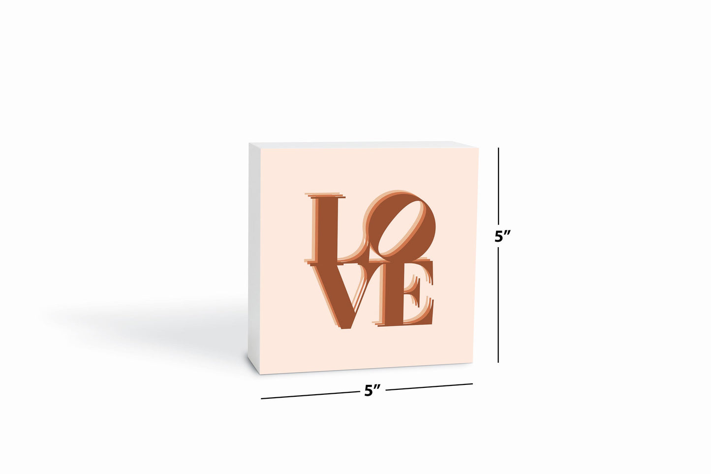 Modern Minimalist Pennsylvania Love Light | Wood Block | Eaches | Min 4