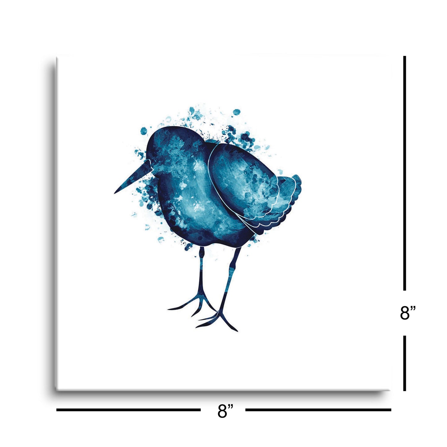 East Coast Water Color Sand Piper | Hi-Def Glass Art | Eaches | Min 2