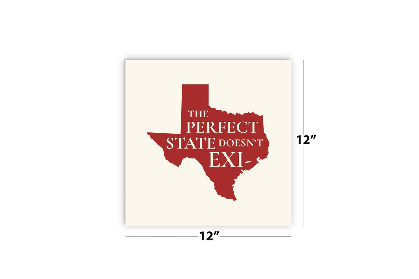 Modern Minimalist Texas Colors Perfect State | Wood Sign | Eaches | Min 2