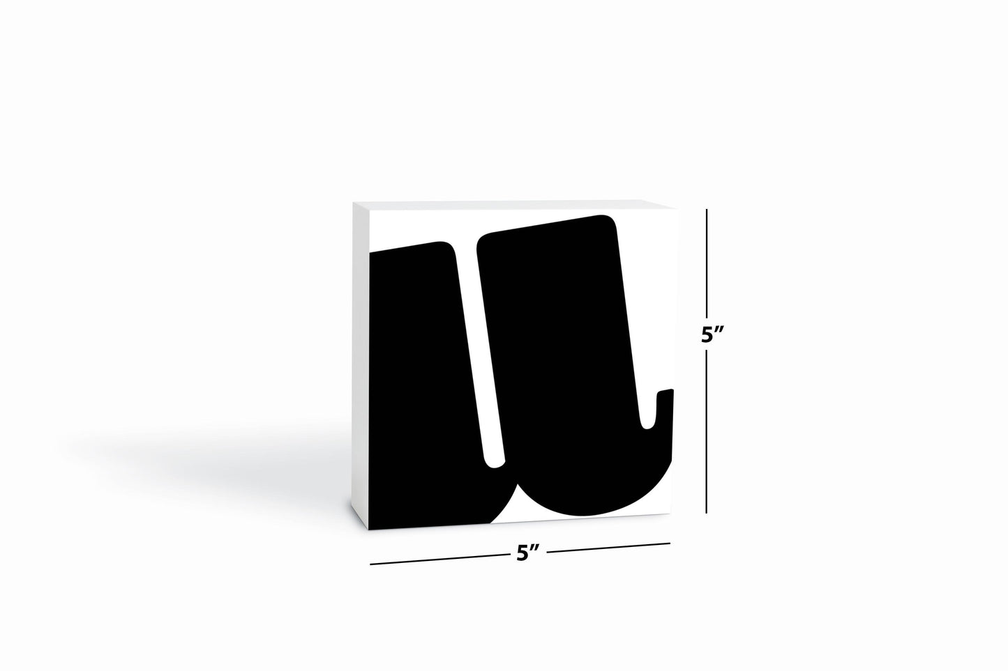 Fun Chunky Monogram U | Wood Block | Eaches | Min 4