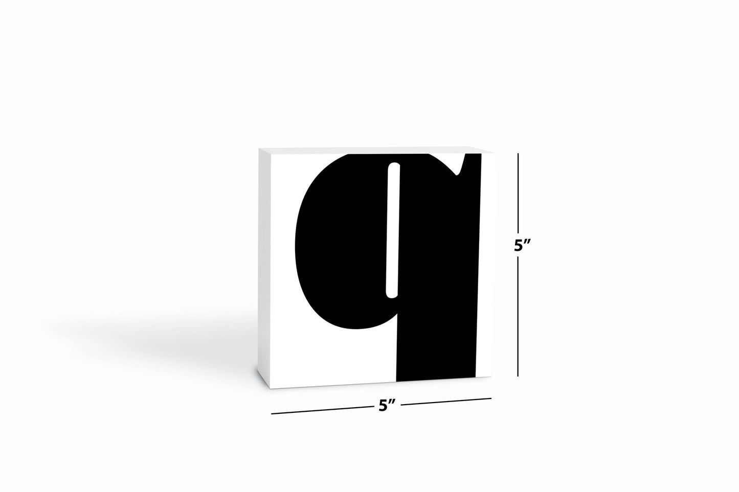 Fun Chunky Monogram Q | Wood Block | Eaches | Min 4