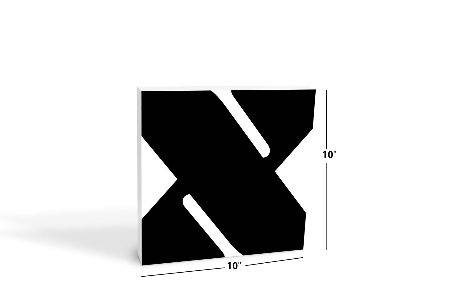 Fun Chunky Monogram X | Wood Block | Eaches | Min 2