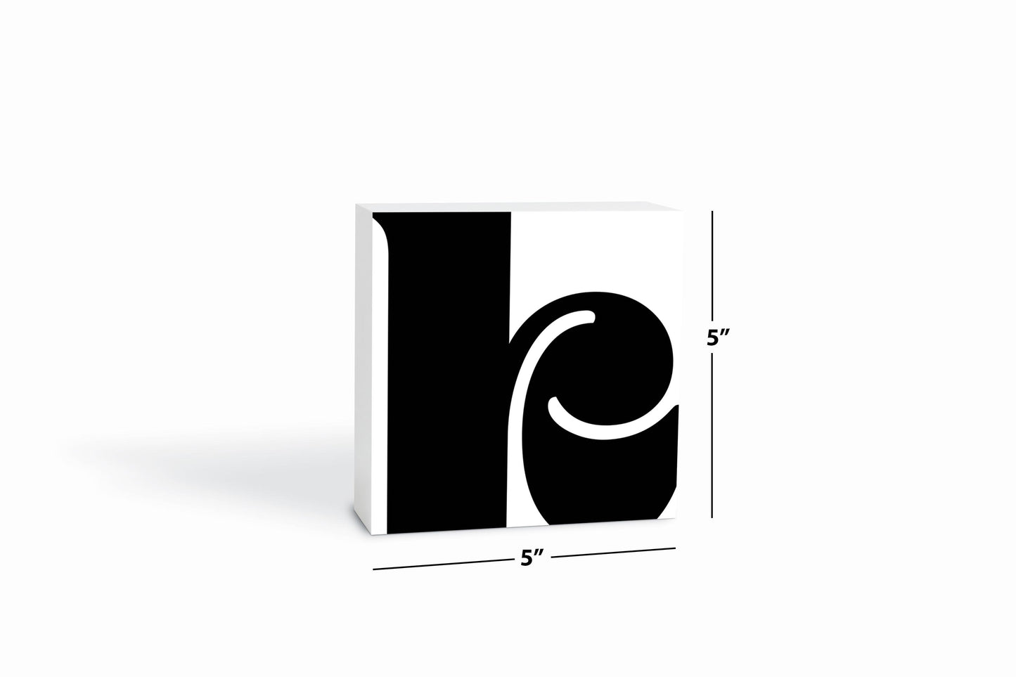 Fun Chunky Monogram K | Wood Block | Eaches | Min 4