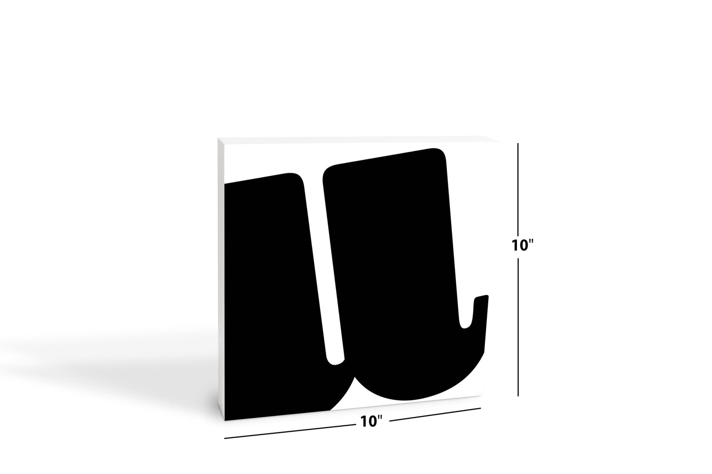 Fun Chunky Monogram U | Wood Block | Eaches | Min 2