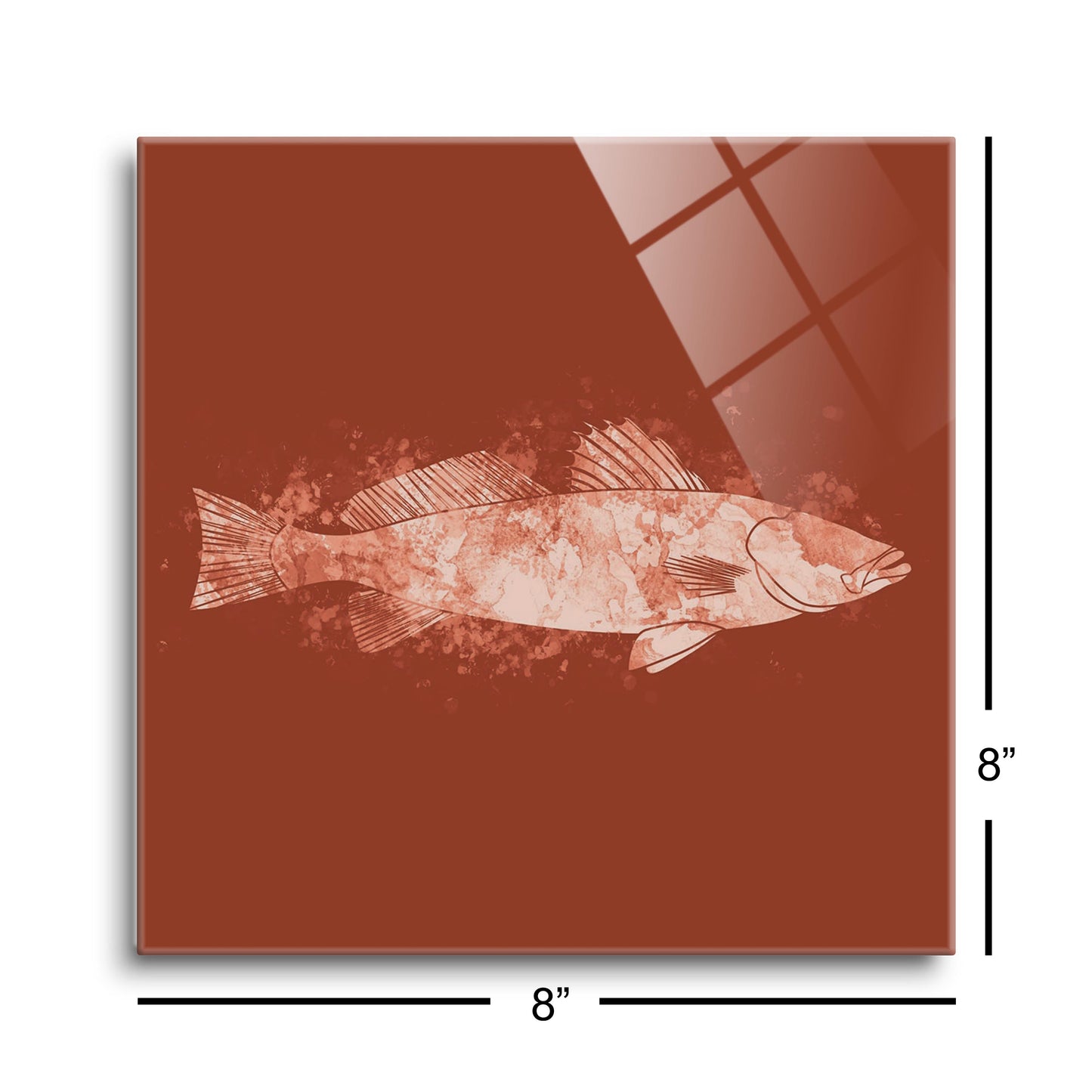 Louisiana Colorful Water Color Speckled Trout | Hi-Def Glass Art | Eaches | Min 2