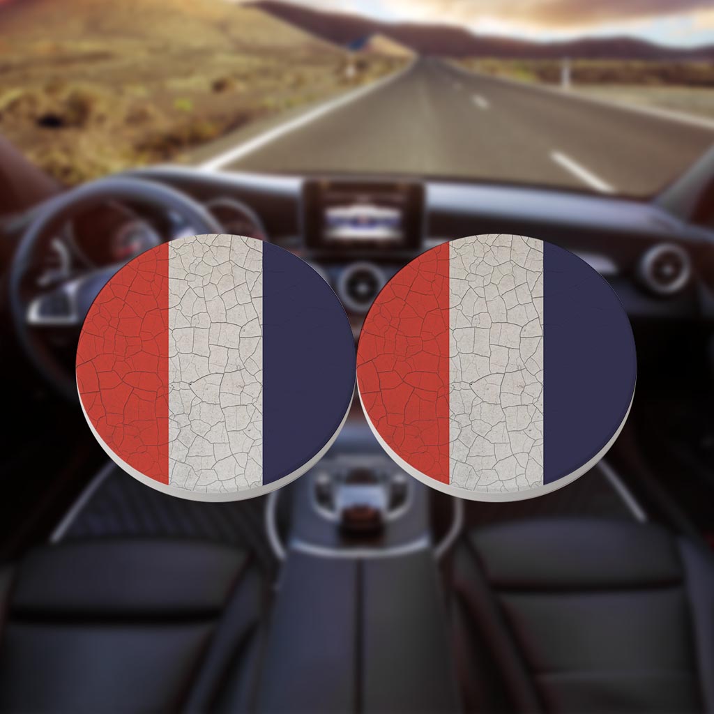 Nautical Flag Tango | Absorbent Car Coasters | Set of 2 | Min 4