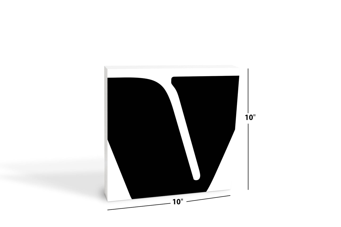 Fun Chunky Monogram V | Wood Block | Eaches | Min 2