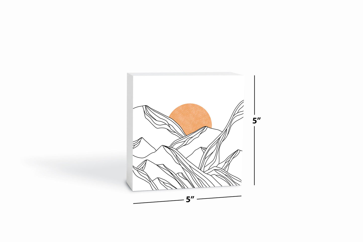 White Mountain Sun Lines | Wood Block | Eaches | Min 4