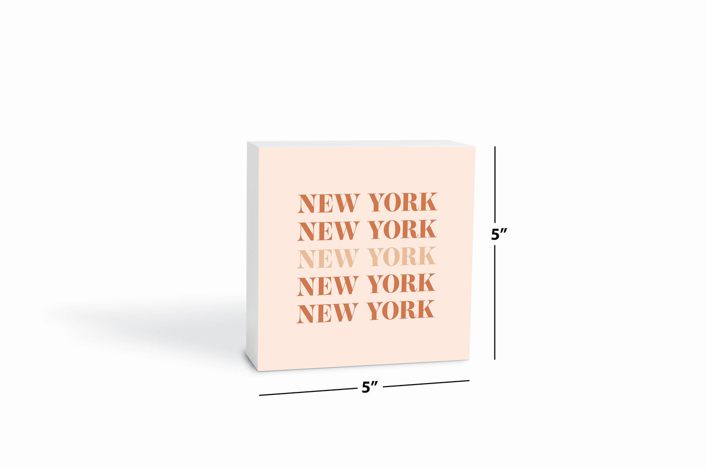 Modern Minimalist New York Repeated Light | Wood Block | Eaches | Min 4