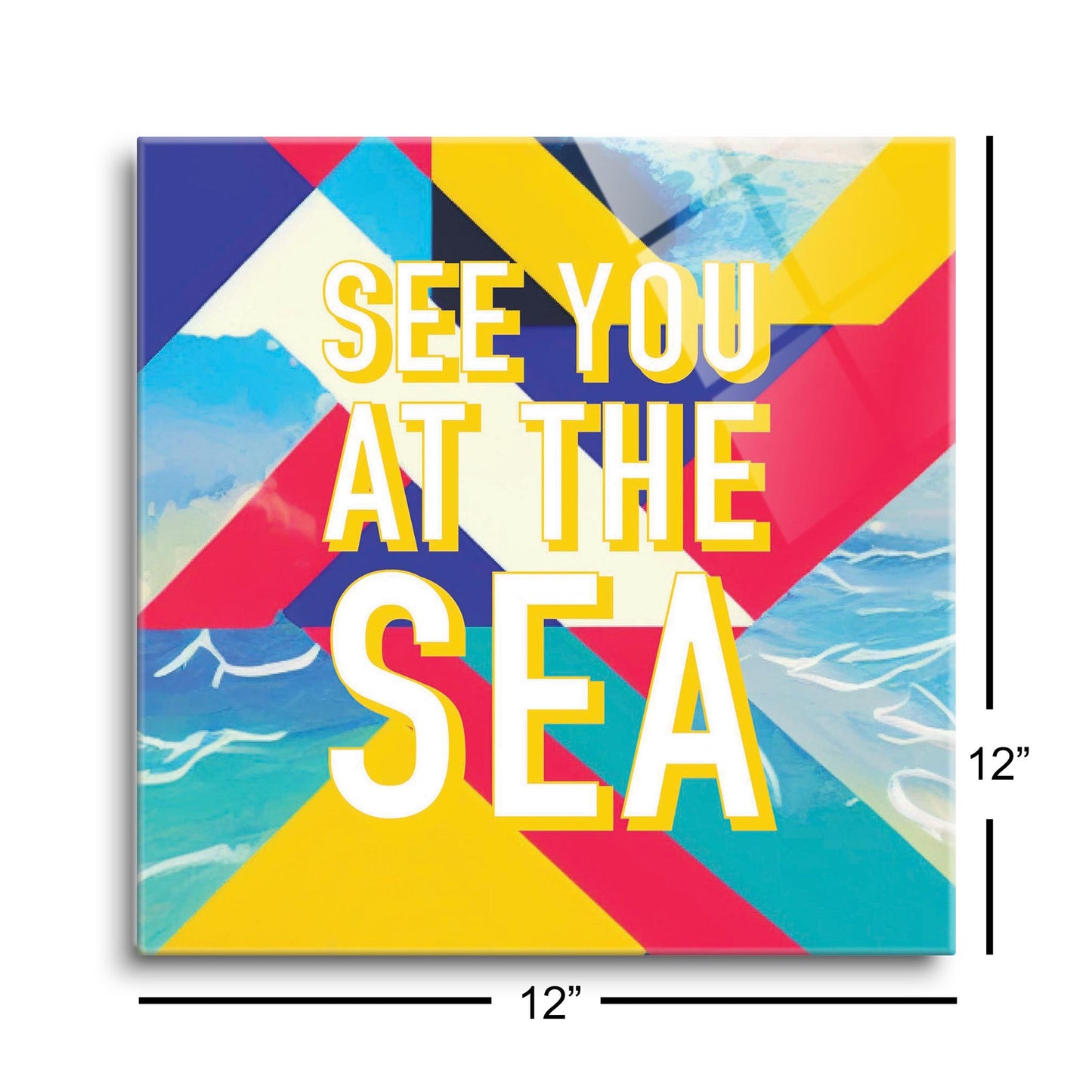 See You At The Sea | Hi-Def Glass Art | Eaches | Min 1