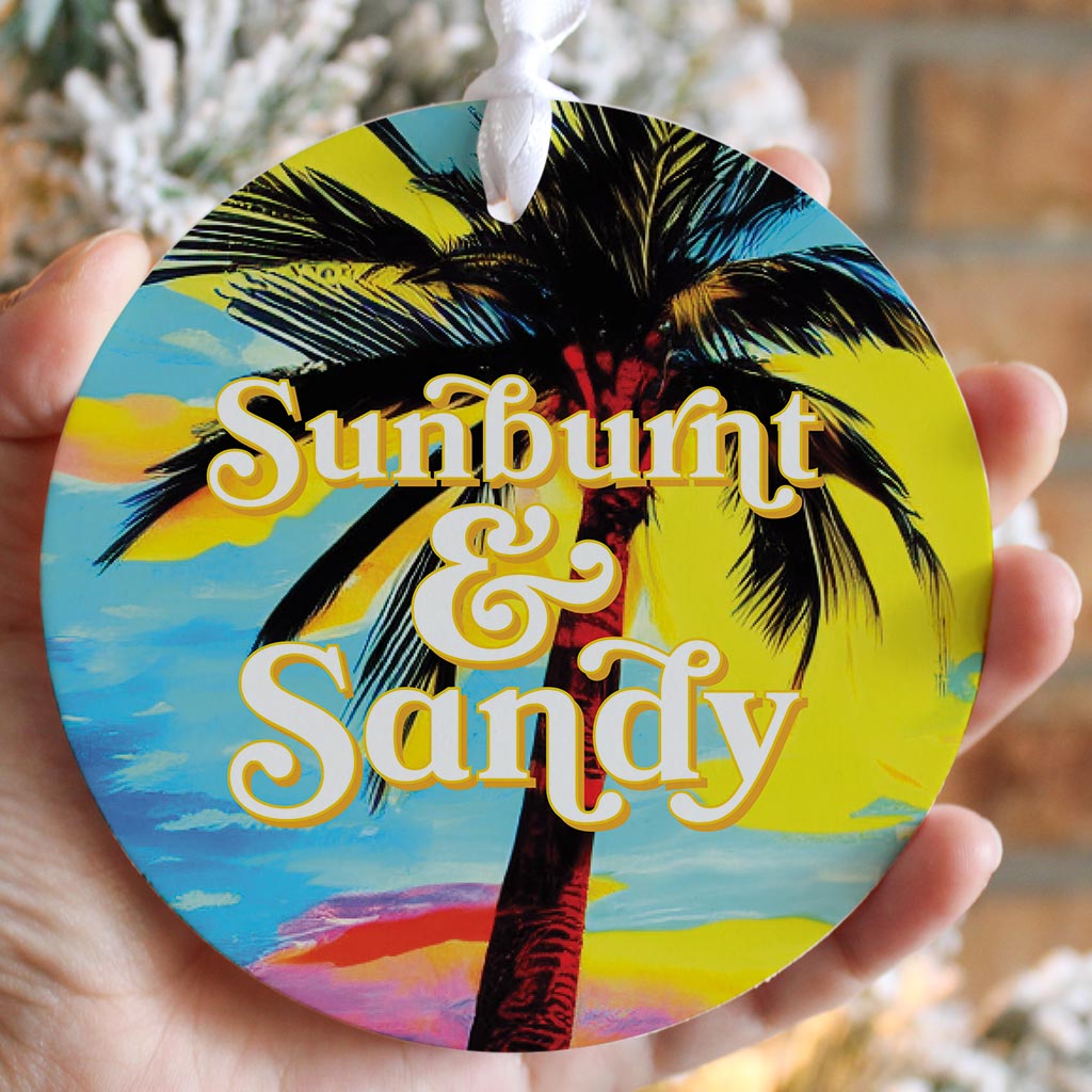 Sunburnt Sandy | Wood Ornament | Eaches | Min 6
