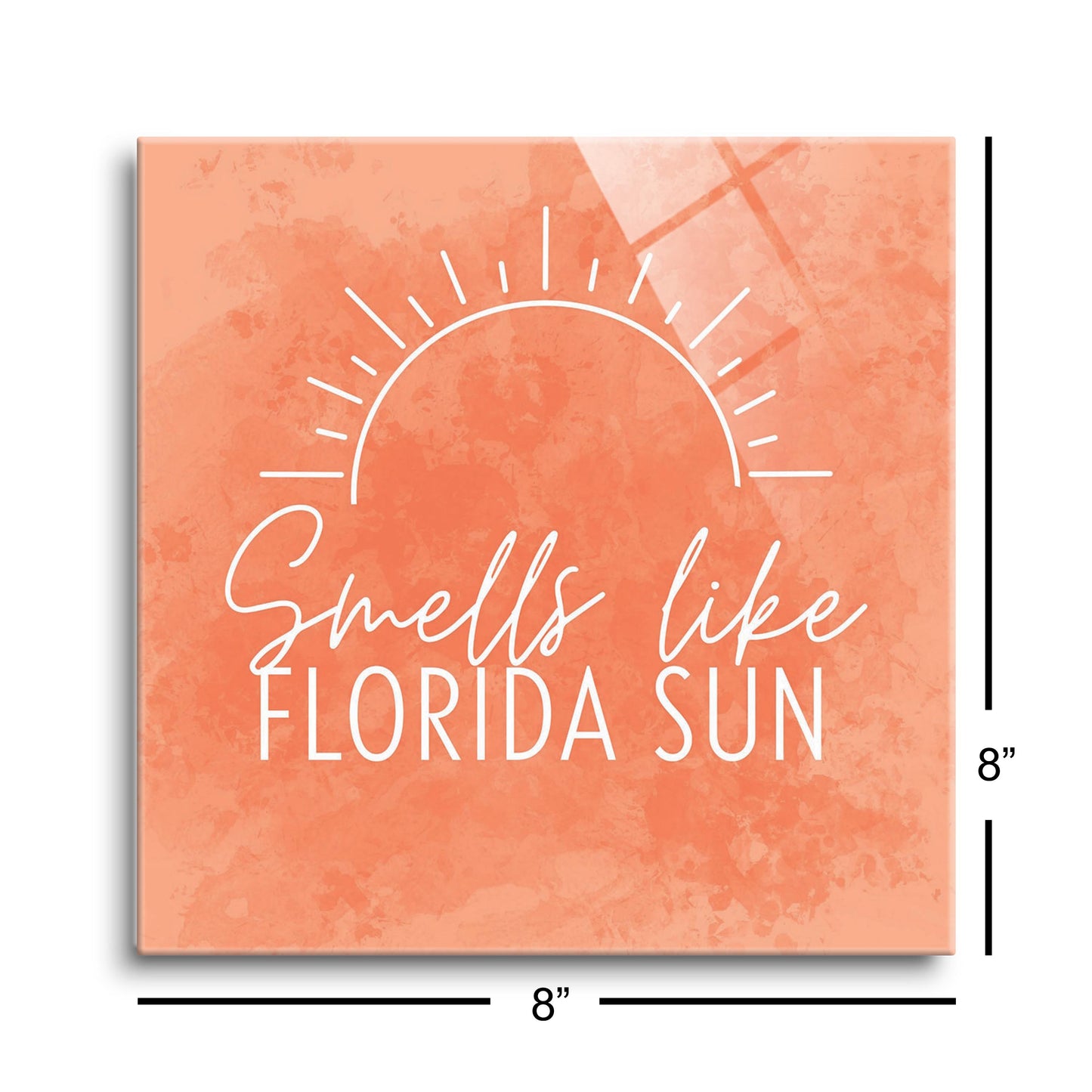 Smells Like Florida Sun Pink | Hi-Def Glass Art | Eaches | Min 2