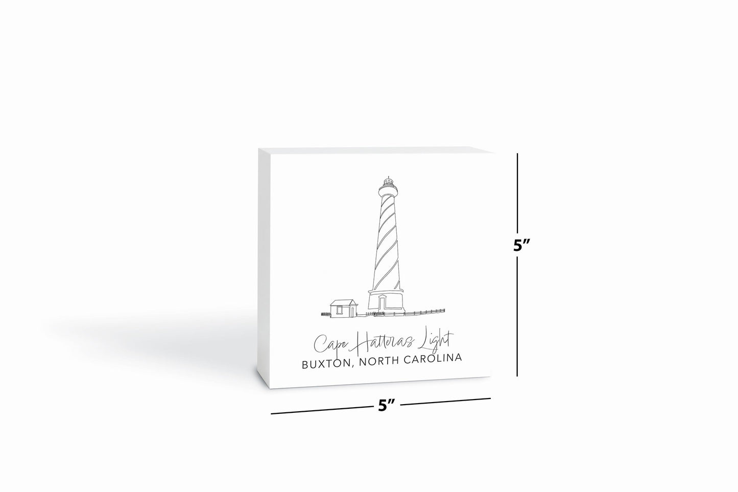 Cape Hatteras Light | Wood Block | Eaches | Min 4