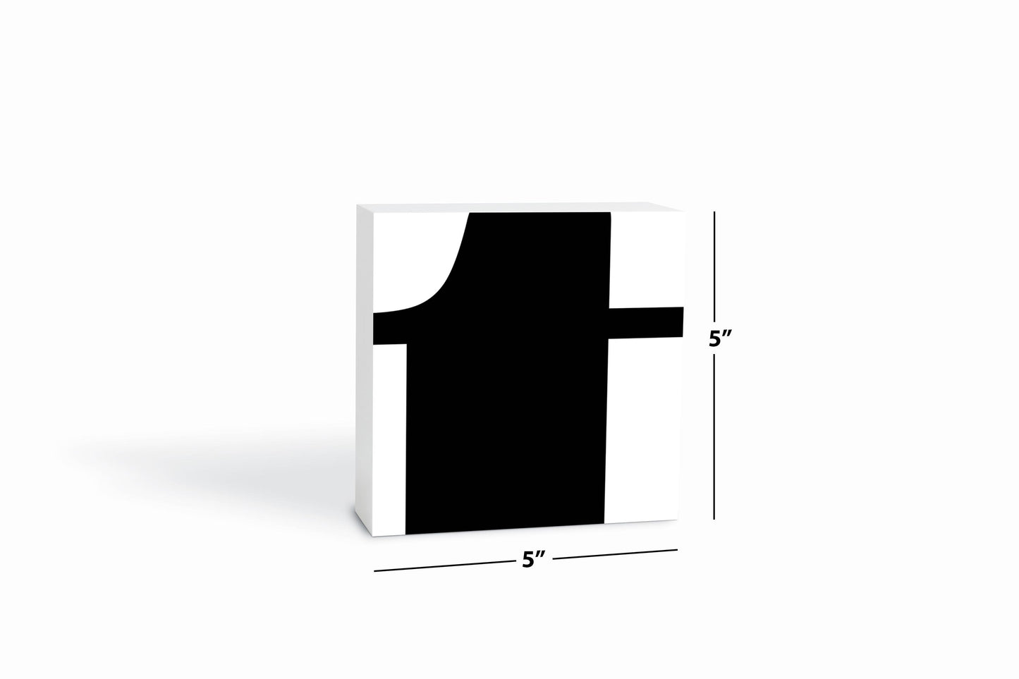 Fun Chunky Monogram T | Wood Block | Eaches | Min 4