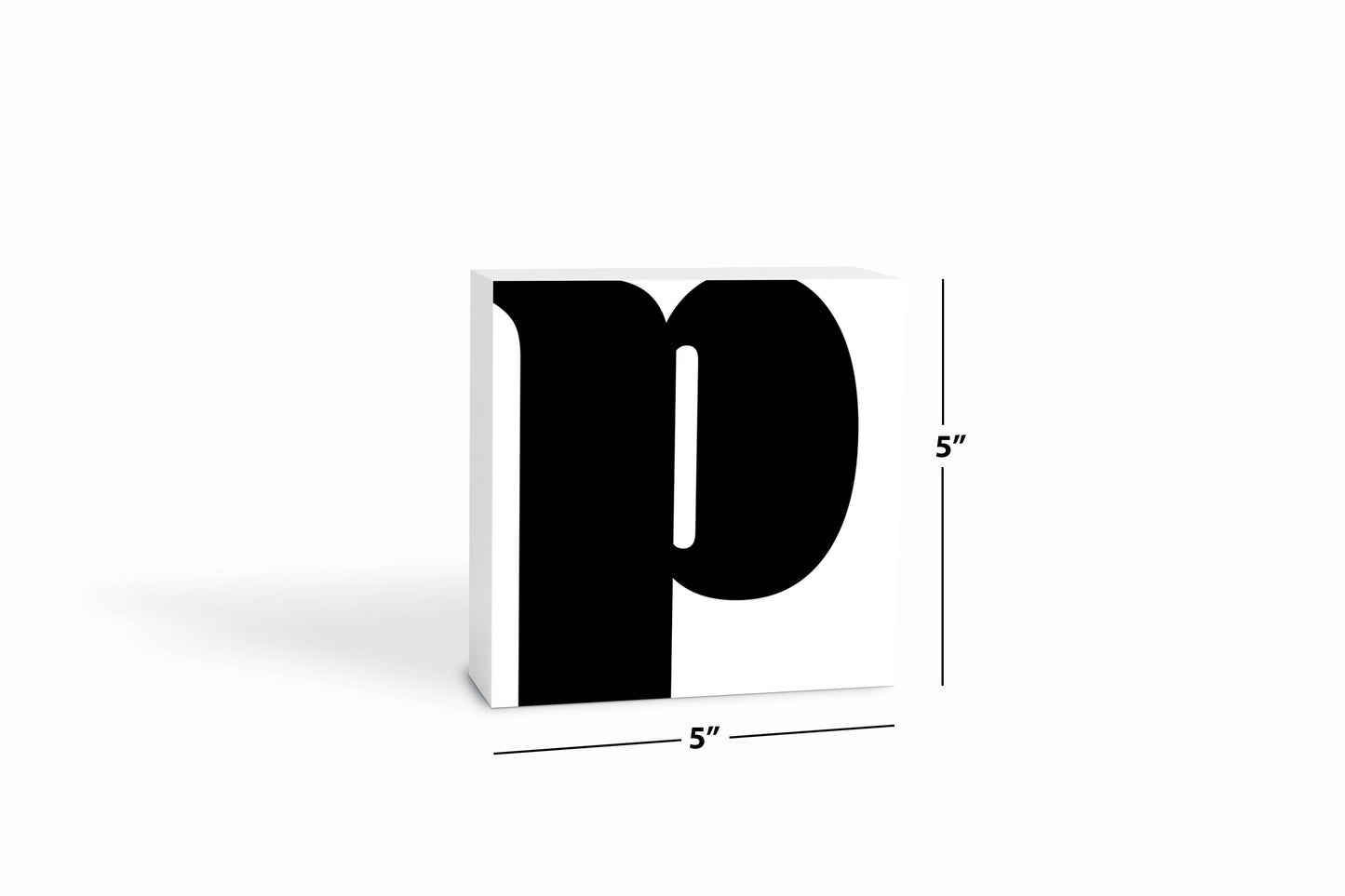 Fun Chunky Monogram P | Wood Block | Eaches | Min 4