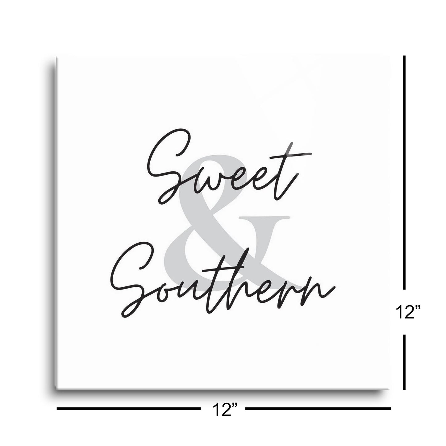 Minimalistic B&W Texas Sweet Southern | Hi-Def Glass Art | Eaches | Min 1