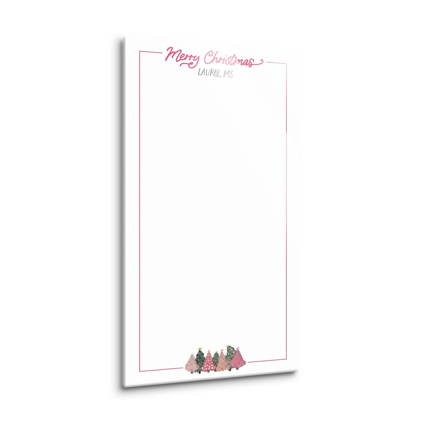 Dry Erase Glass Sign, Christmas Trees, Decor, Hometown