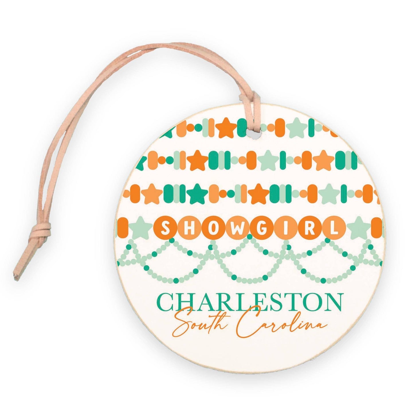 4" Round Ornament-Love+Local Showgirl