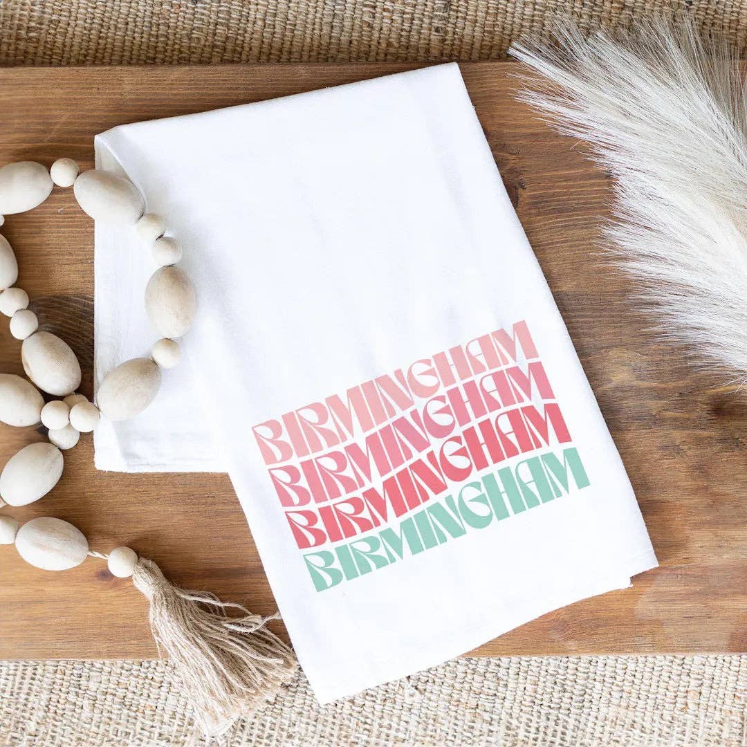 Tea Towel, Grad Gift, Dorm Decor, Name Drop, Custom Gift
