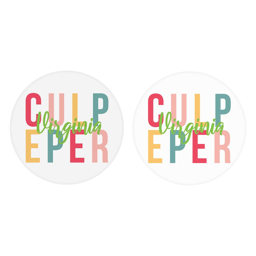 Boho Color City and State Virginia Culpeper | 2.65x2.65