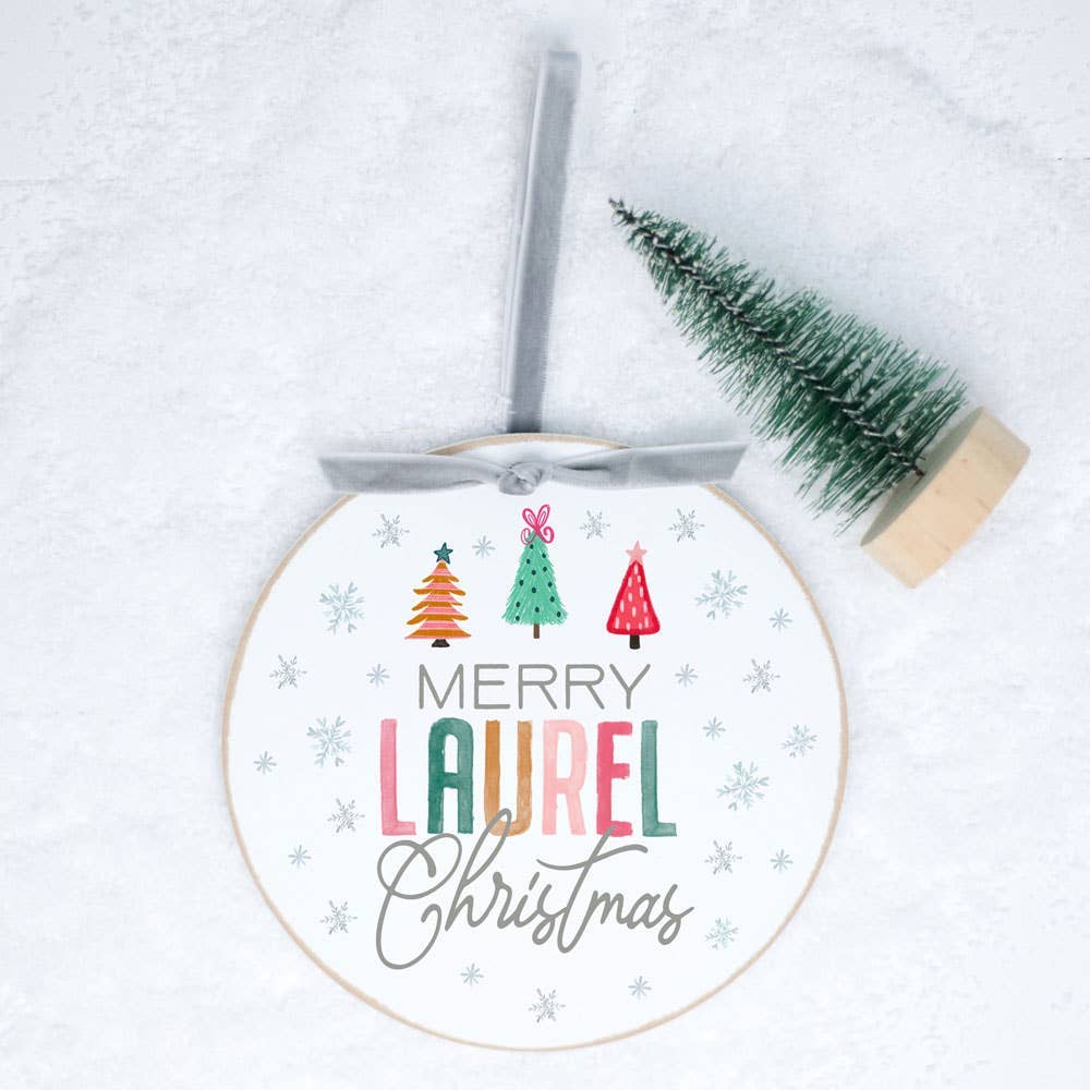 Christmas Ornament, Custom City Ornament, Christmas Decor