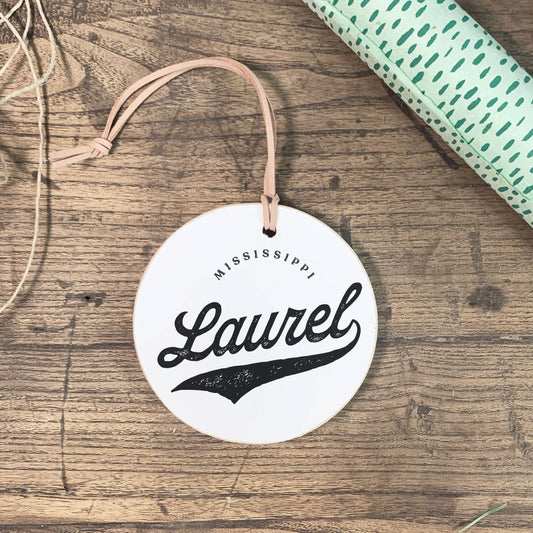 Custom Ornament, Retro Local, Customizable, Wooden Ornament
