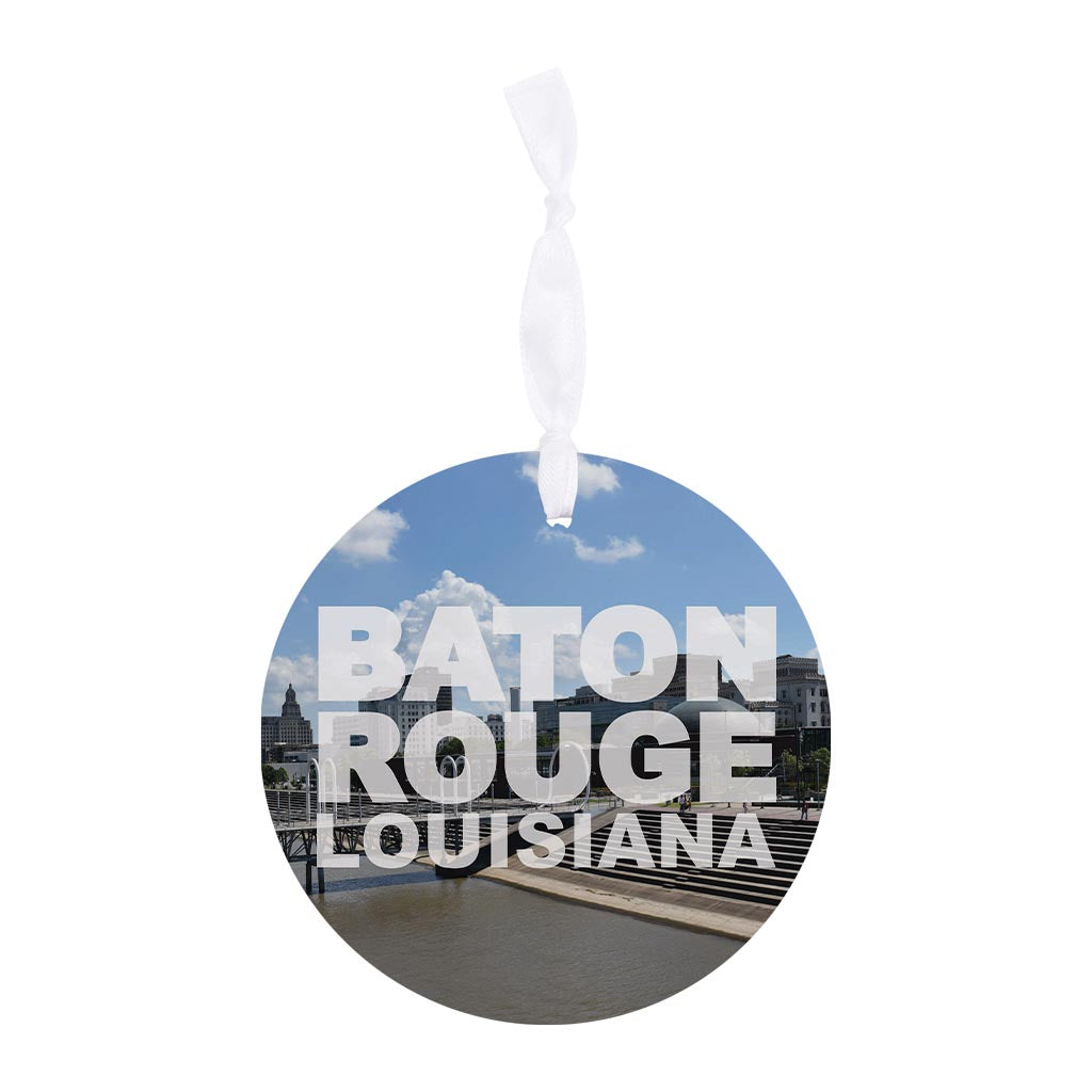 Baton Rouge Louisiana Photo | Wood Ornament | Eaches | Min 6