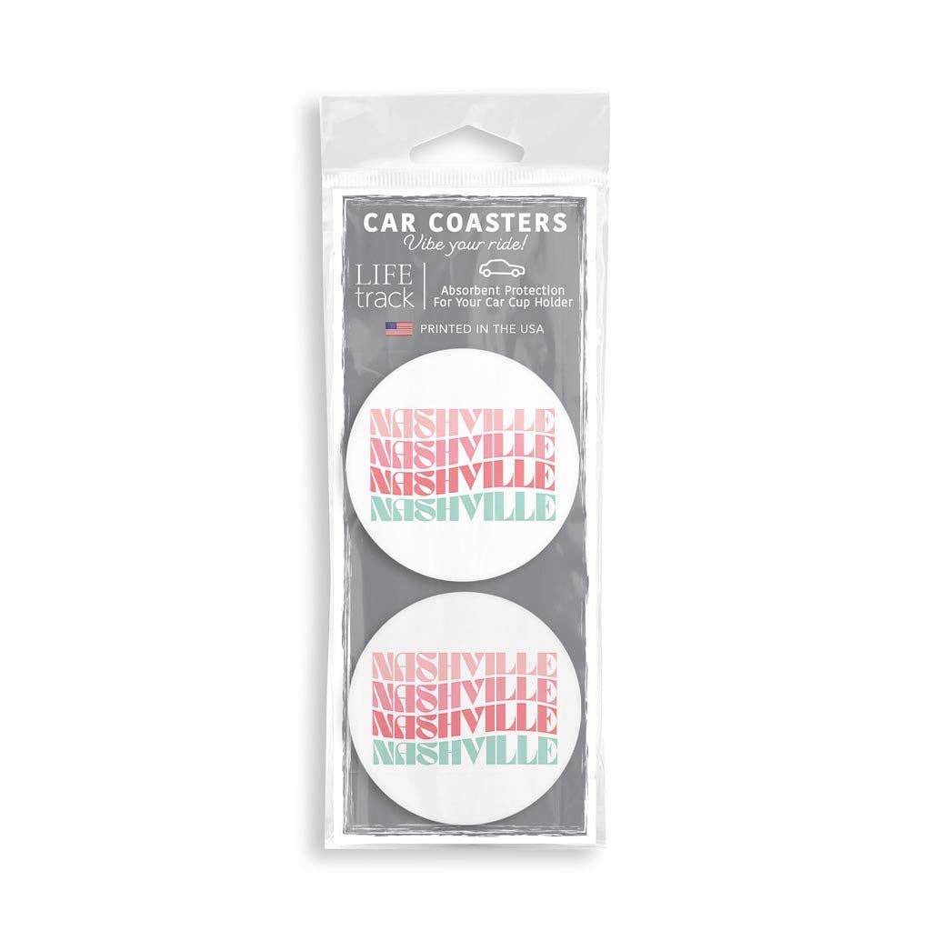 Car Coaster, Custom Gifts, Souvenir, Coaster Set, Retro Wave