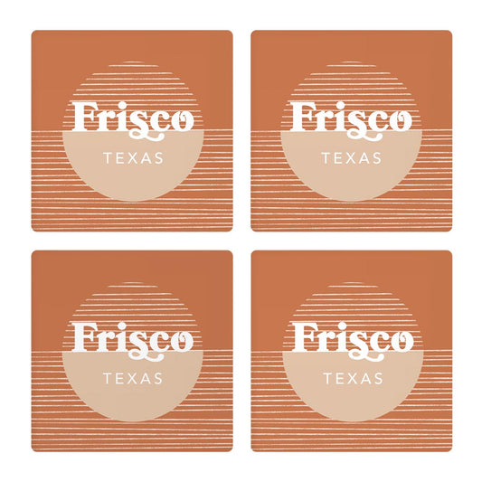 Vintage Groove Half Circle Lines Texas Frisco