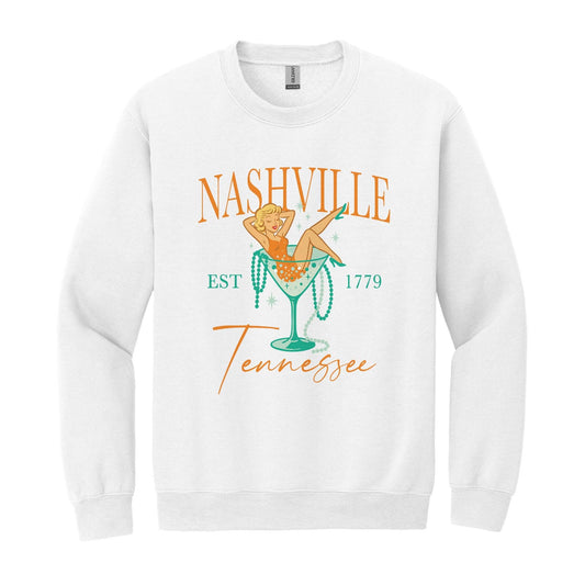 Gildan Sweatshirt White-Love+Local Showgirl