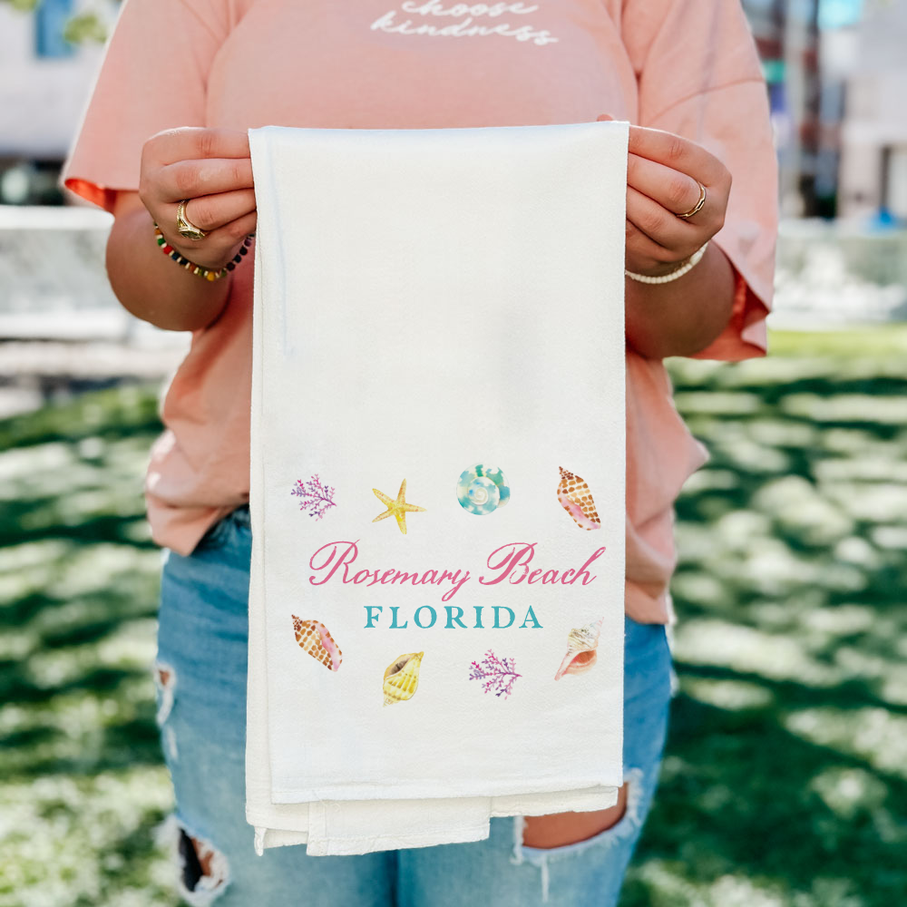Tea Towel, Kitchen Decor, Beach Towel, Custom, Resort Gift