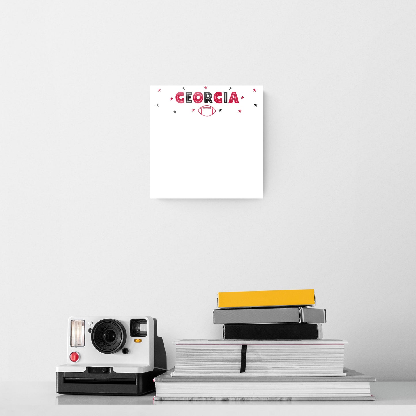 Clairmont & Co Game Day Stars Georgia Note Board